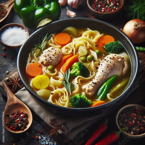 Obraz beef stew with vegetables