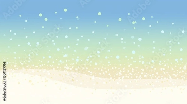 Fototapeta Pastel blue and green bubble light background for relaxing and calm visual designs. For banner, slide, greeting card, cover, presentation, invitation, seasonal design, web, app.