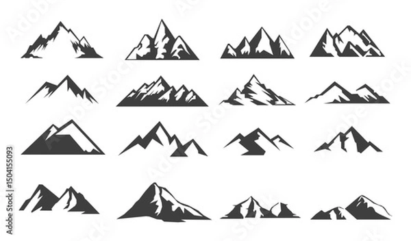 Fototapeta Mountain icons