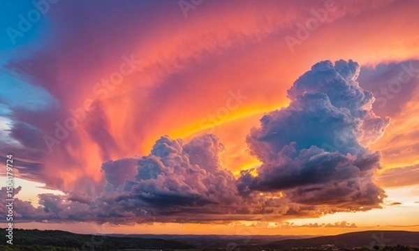 Obraz 노을 붉은노을 멋진하늘