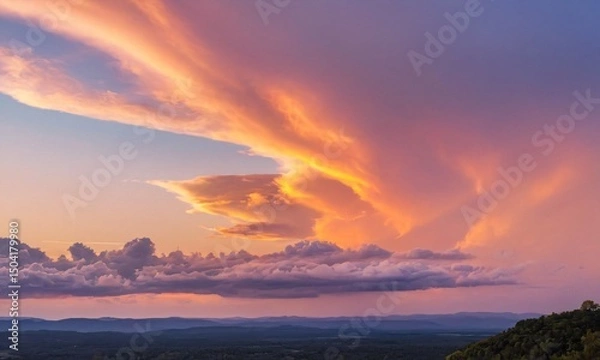 Obraz 노을 붉은노을 멋진하늘