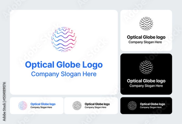 Obraz Optical Globe Logo  Spherical Vision Design