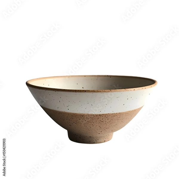 Obraz Stoneware Bowl TwoTone Speckled isolated on transparent background