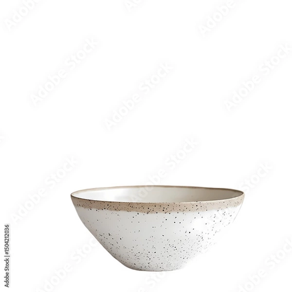 Obraz Speckled Ceramic Bowl Modern Farmhouse Style isolated on transparent background