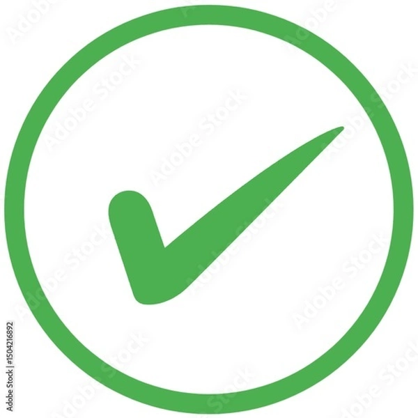 Fototapeta Correct icon logo for universal 