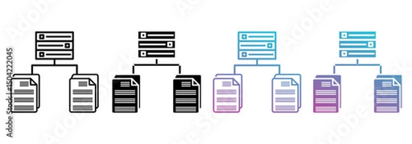 Obraz structured data best multistyle icon sheet collection