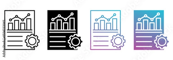 Obraz stagnation best multistyle icon sheet collection