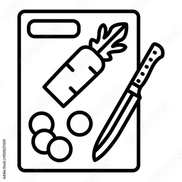 Obraz Chopping board Icon