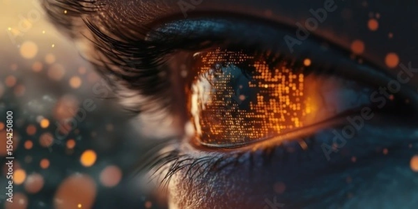 Fototapeta Digital Eye: A Glimpse into the Future of Technology