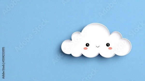 Fototapeta Cute and Cheerful Weather Element