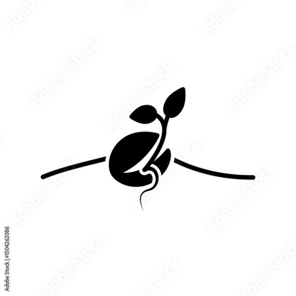 Obraz Seed icon design template SVG