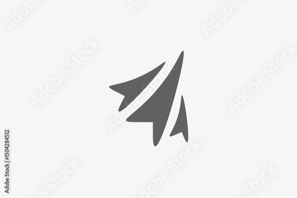 Fototapeta Three arrow move up logo 