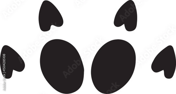 Obraz vector illustration of a set of abstract butterflies