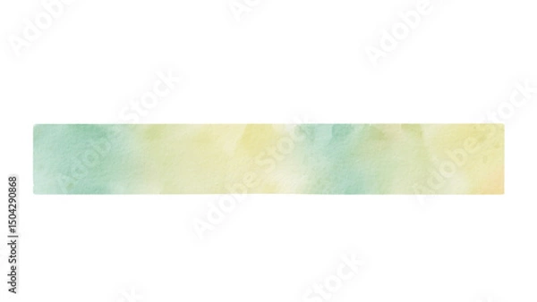 Obraz 水彩テロップベース(黄緑)