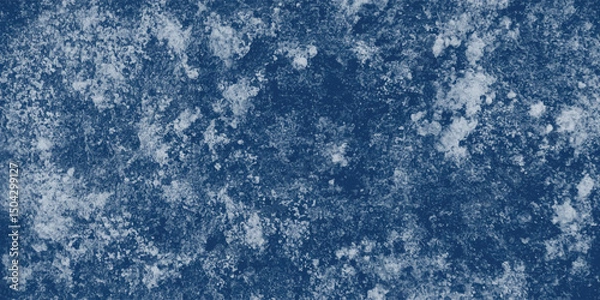 Obraz Rough Blue Texture with High-Contrast White Shape in Central Composition


