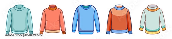 Fototapeta sweater icon, sweater line art - simple line art of sweater, perfect for sweater logos and icons