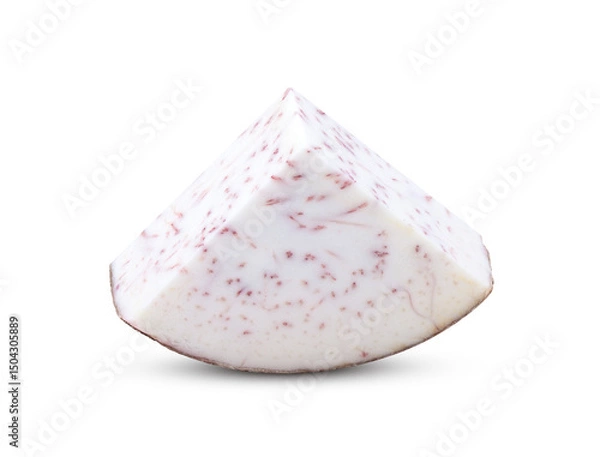 Fototapeta Taro Sliced isolated on transparent png