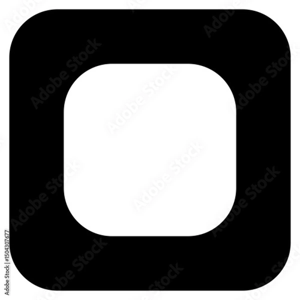 Fototapeta square icon button