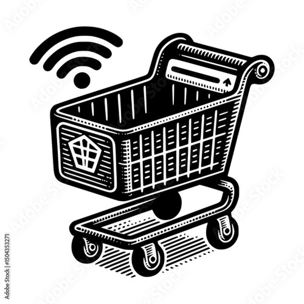 Obraz shopping cart symbol