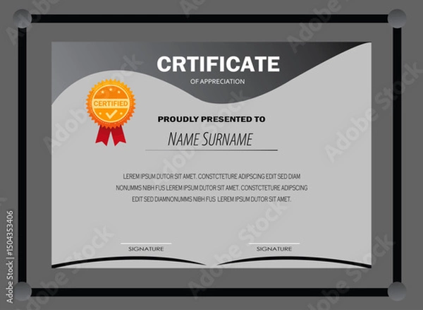 Obraz Certificate Design	
