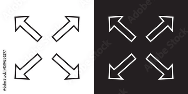 Fototapeta Zoom icon. Vector illustration. EPS 10/AI