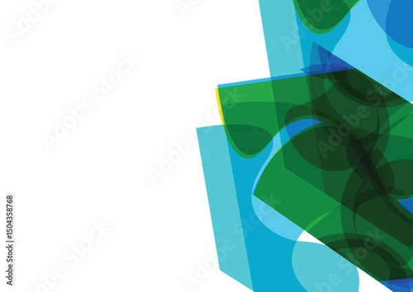 Fototapeta Abstract Vector color gradient background. Fluid shapes composition. Vector illustration design