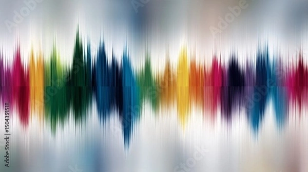 Fototapeta Psychedelic Rainbow Noise Vortex – Hypnotic Abstract Pattern with Disorienting Color Warps and Glitch Effects