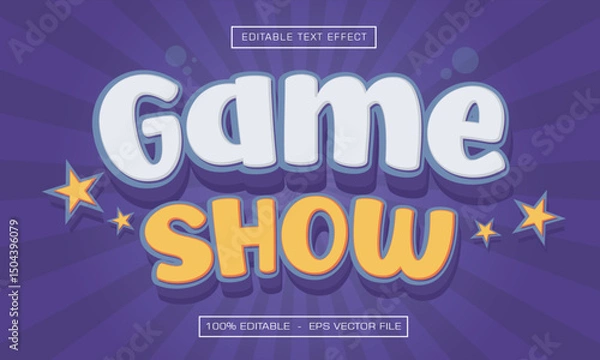 Obraz Game show text effect 