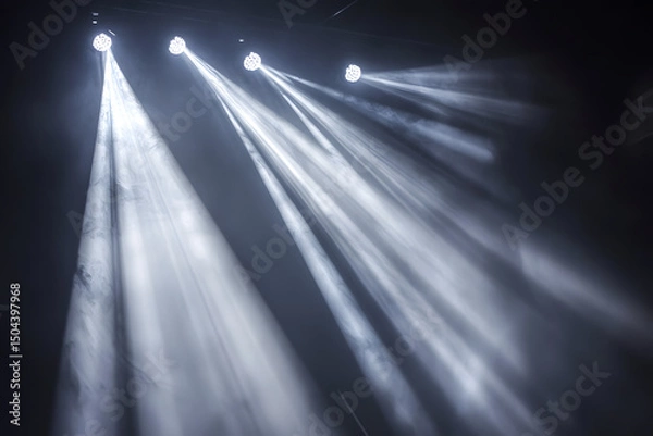 Fototapeta Intense light beam explosion