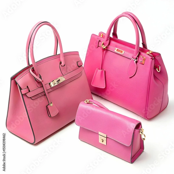 Obraz pink handbags