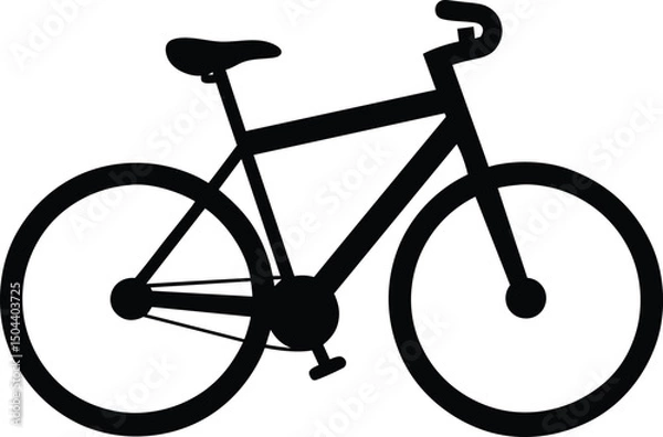 Fototapeta bicycle on white background