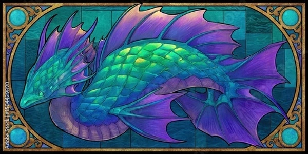 Obraz Enigmatic Aquatic Dragon