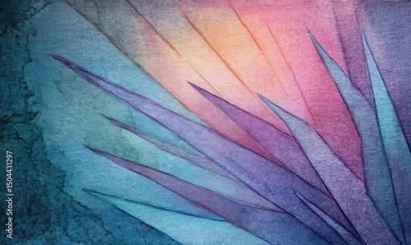 Obraz Abstract Watercolor Botanical Radiance