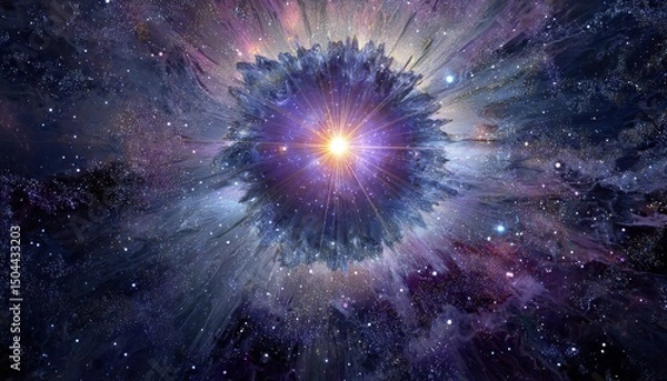 Obraz Celestial Explosion: Cosmic Radiance