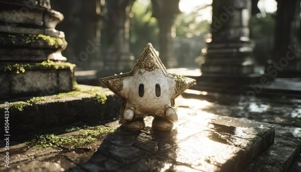 Obraz Stone Star in Ancient Ruins