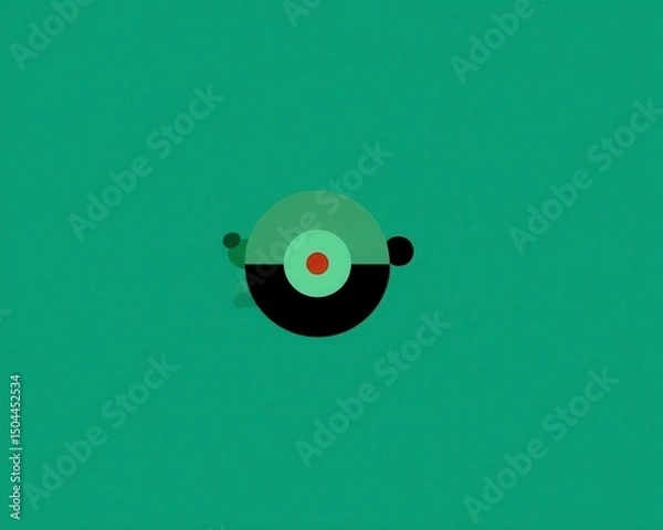 Fototapeta Abstract Geometric Circle Design
