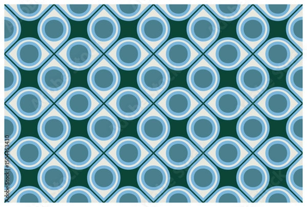 Fototapeta Decorative background seamless vector pattern. Architectural backdrop and textile surface pattern designs series