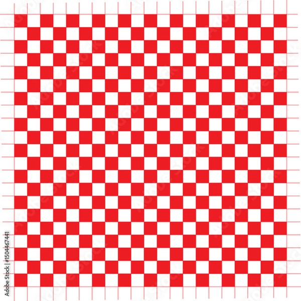 Obraz red mosaic background, vector illustration
