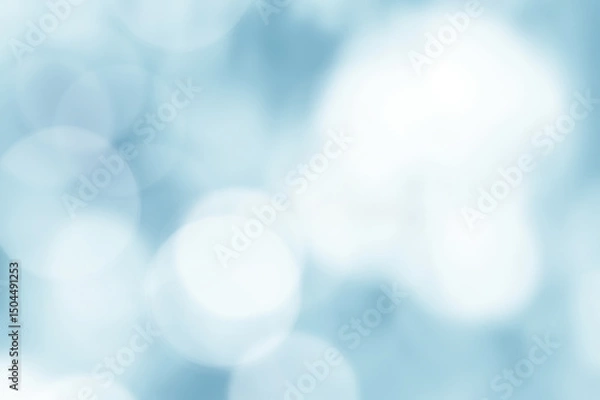 Fototapeta Abstract blue bokeh background blur