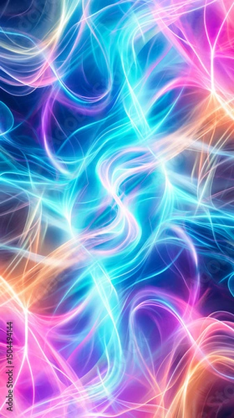 Obraz Colorful abstract plasma lights flowing and glowing