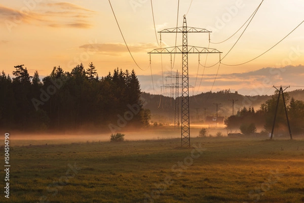 Obraz Wieczorne mgły