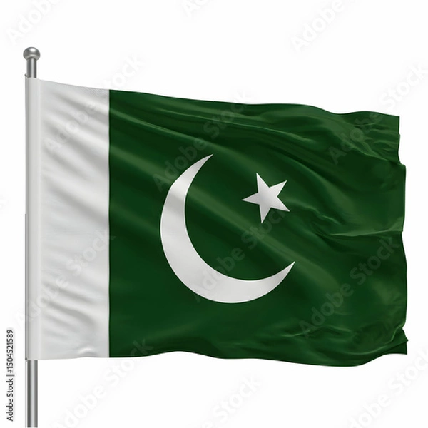 Obraz Pakistan Flag Image History  Symbolism