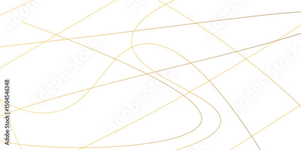 Obraz Random chaotic lines abstract geometric pattern.white color in backdrop.