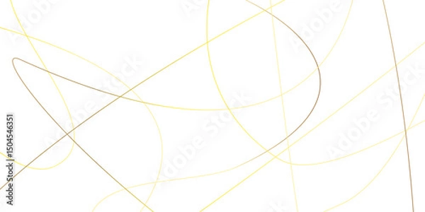 Obraz Random chaotic lines abstract geometric pattern.white color in backdrop.