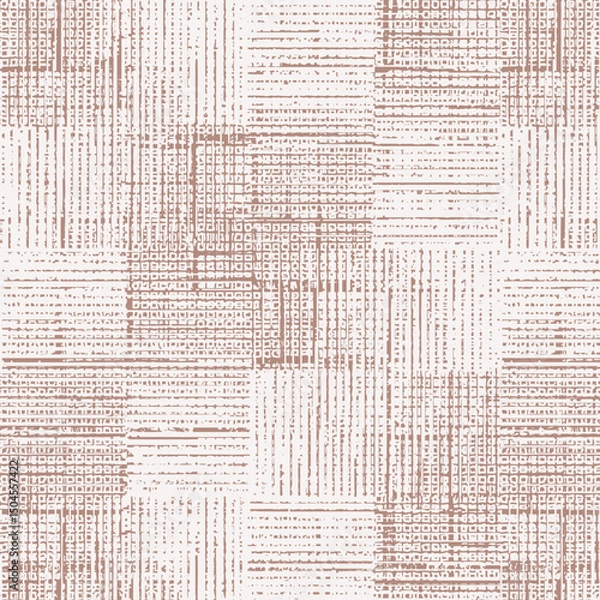 Obraz trendy modern neutral coastal hand drawn print geometric, line stripe abstract watercolor style interior home textile texture pattern fabric  geometric line, stripe triangles seamless pattern design 
