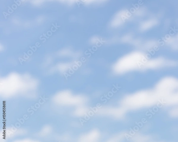 Obraz Dreamy Sky blue and white bokeh background for a your next creative project. Create a lovely ethereal, serene and ethereal backdrop for tranquil ambiance