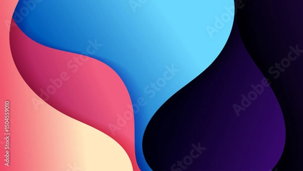 Obraz Premium vector background with soft gradient color on background. Eps 10	