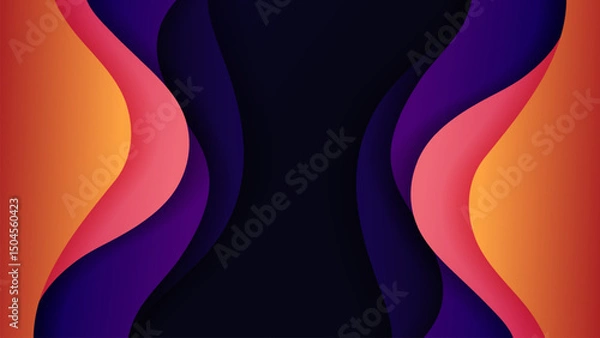 Obraz Premium vector background with soft gradient color on background. Eps 10	