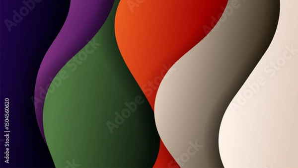 Fototapeta Premium vector background with soft gradient color on background. Eps 10	