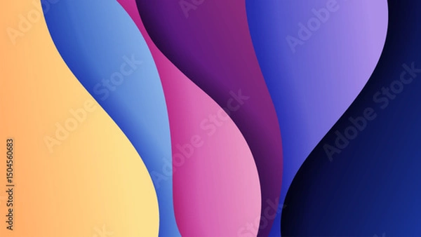Fototapeta Premium vector background with soft gradient color on background. Eps 10	